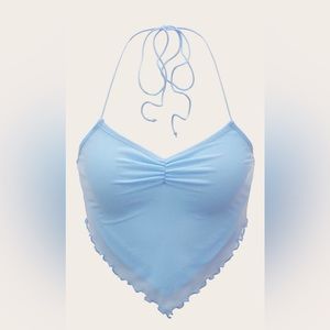 Baby blue Halter Top